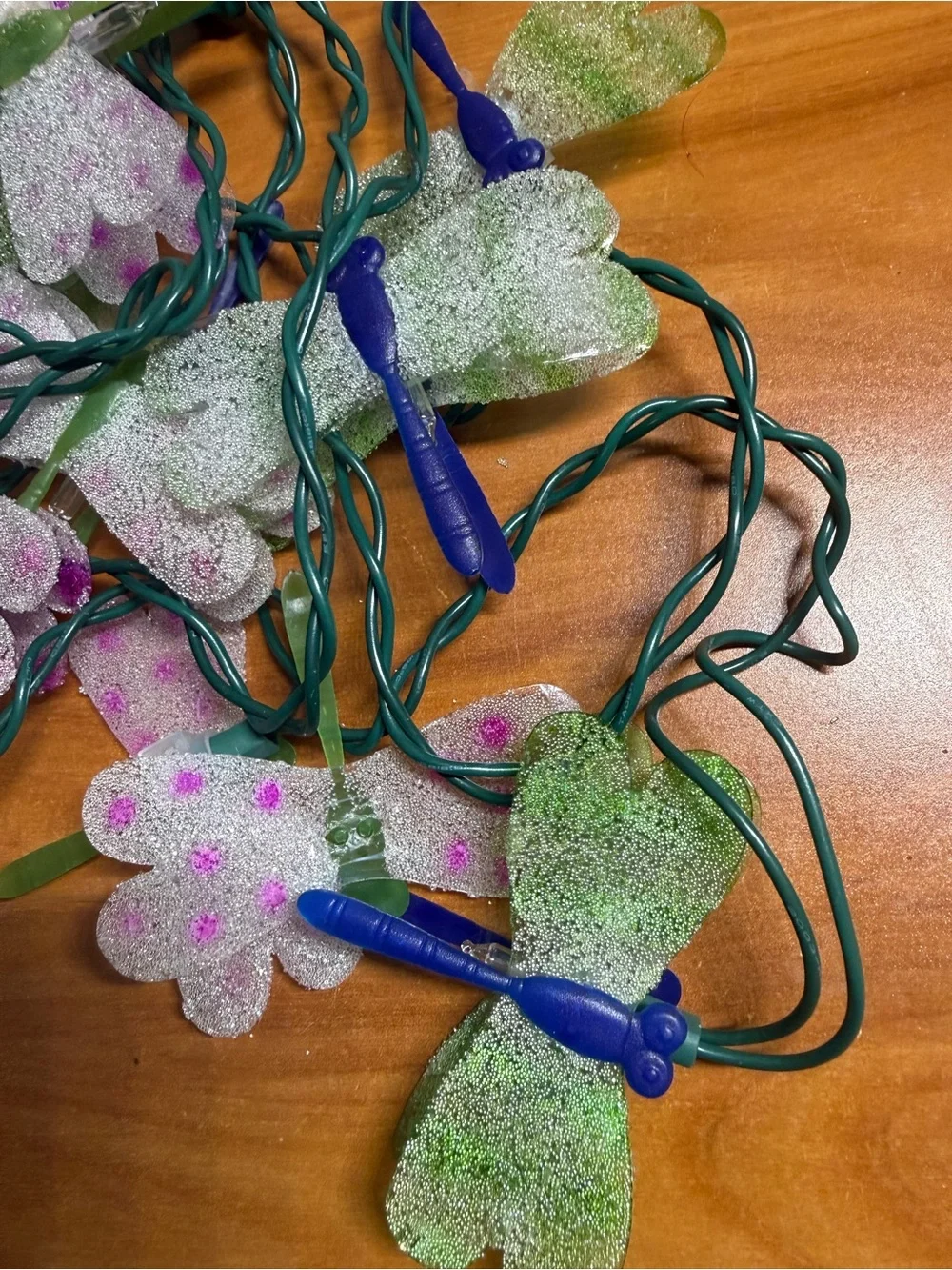Bundle of 5 Vintage Novelty String Lights Holiday Spring Christmas V-Day